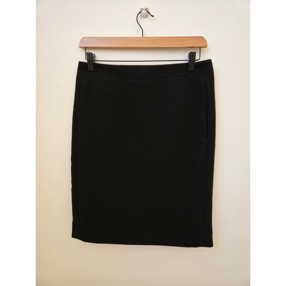J Crew The Pencil Skirt Womens Size 2 Black Classic Career Office Workwear